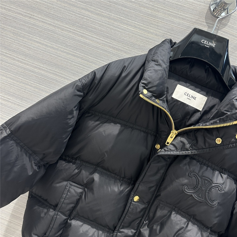 Ce1i*e arc de triomphe embroidered down jacket
