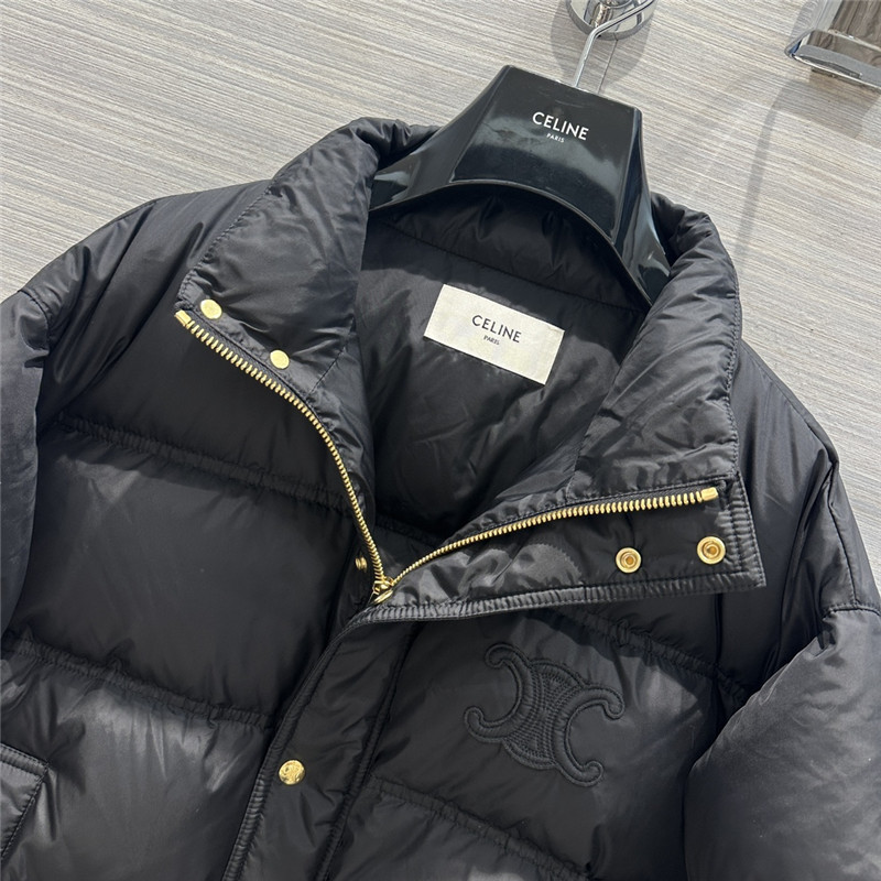 Ce1i*e arc de triomphe embroidered down jacket