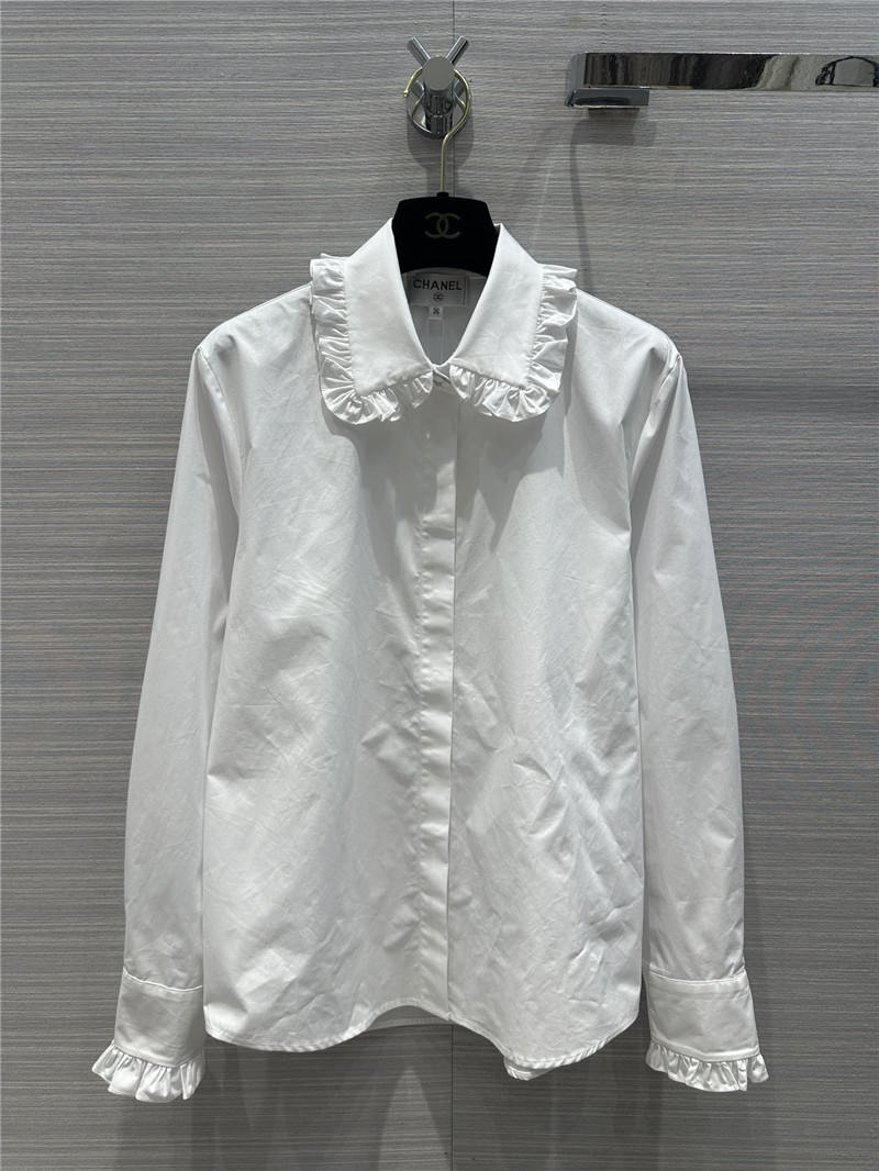 Ch**el new palace style lace collar shirt