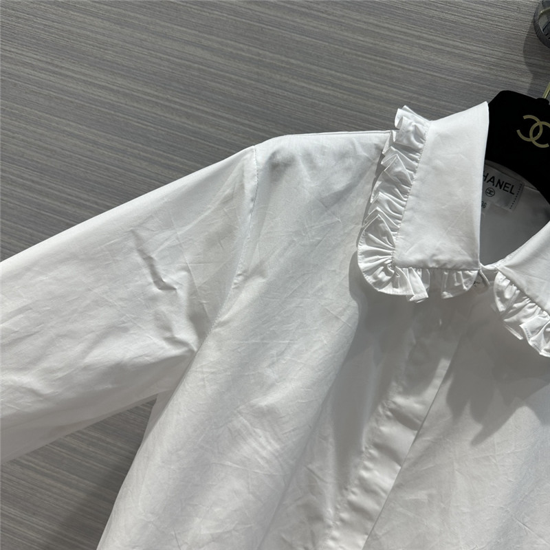 Ch**el new palace style lace collar shirt