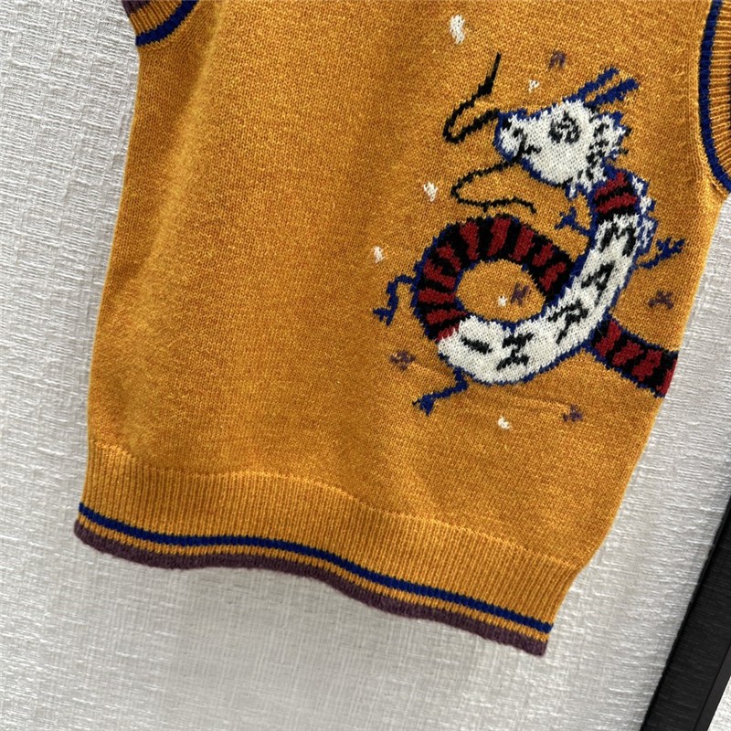 Marni Wool Jacquard Knitted Vest