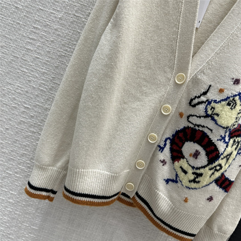 Marni Wool Jacquard Knitted Cardigan