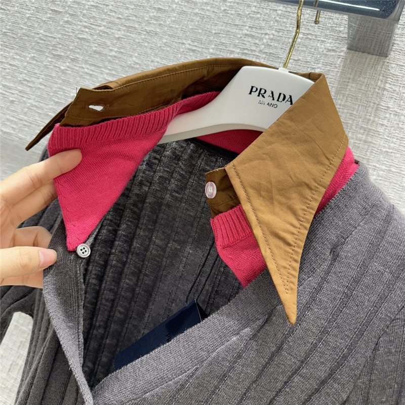 Pra*a ribbed knitted cardigan