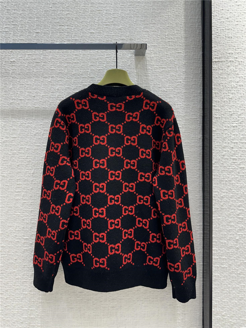 Gvc*1 gg logo intarsia sweater