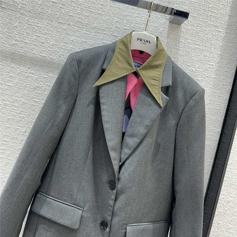Pra*a mid-length blazer
