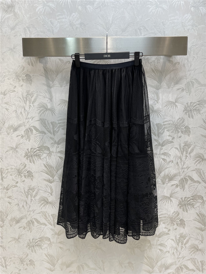D10r high waist lace panel skirt