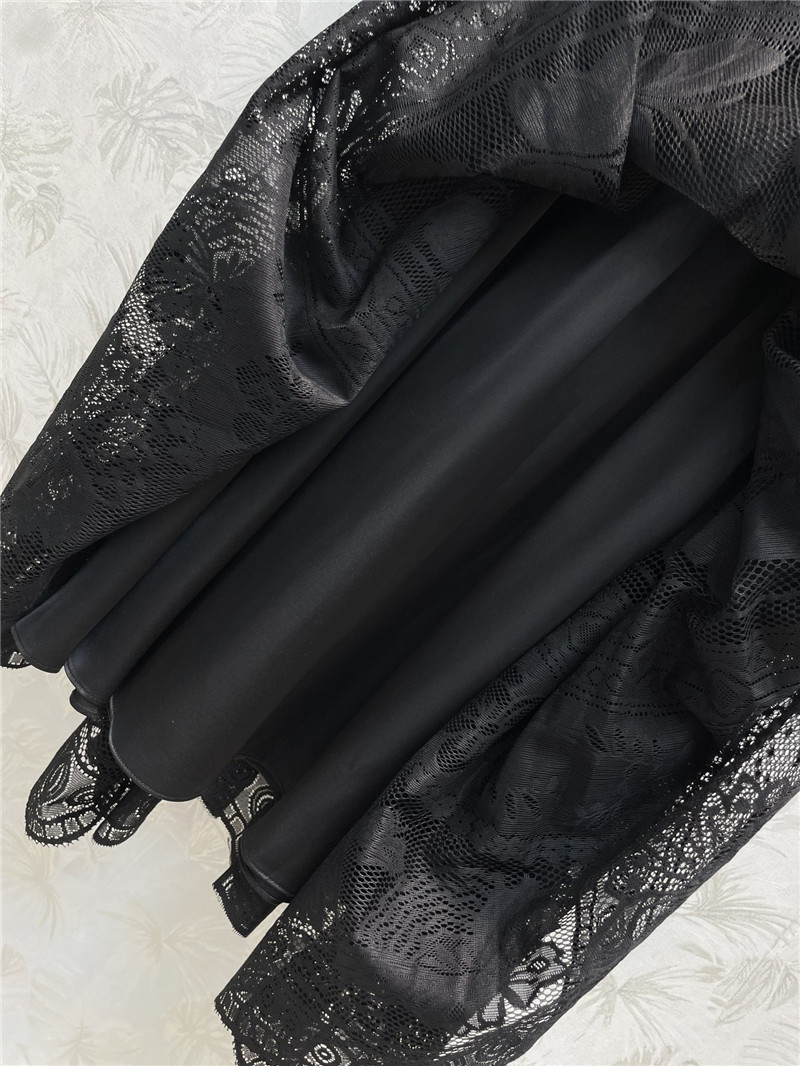 D10r high waist lace panel skirt