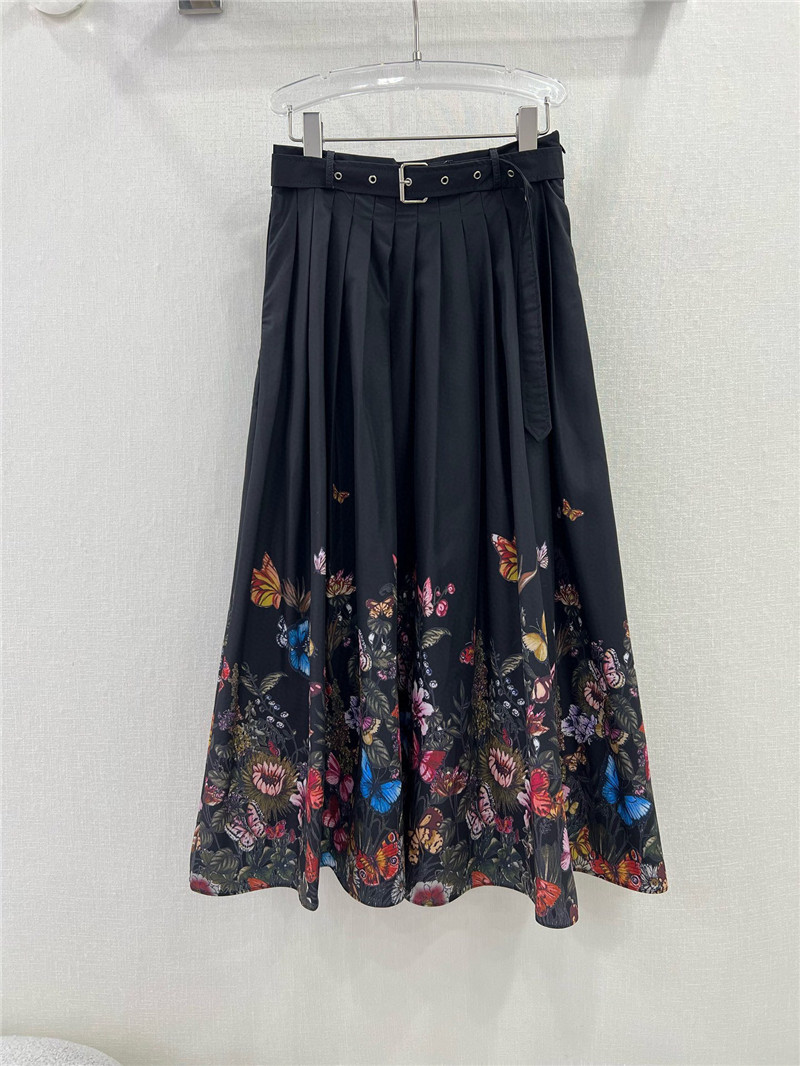 D10r belted long skirt