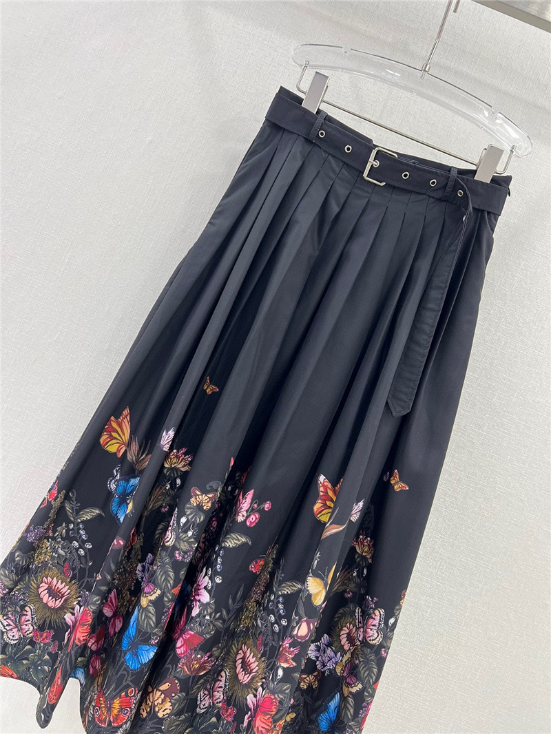 D10r belted long skirt