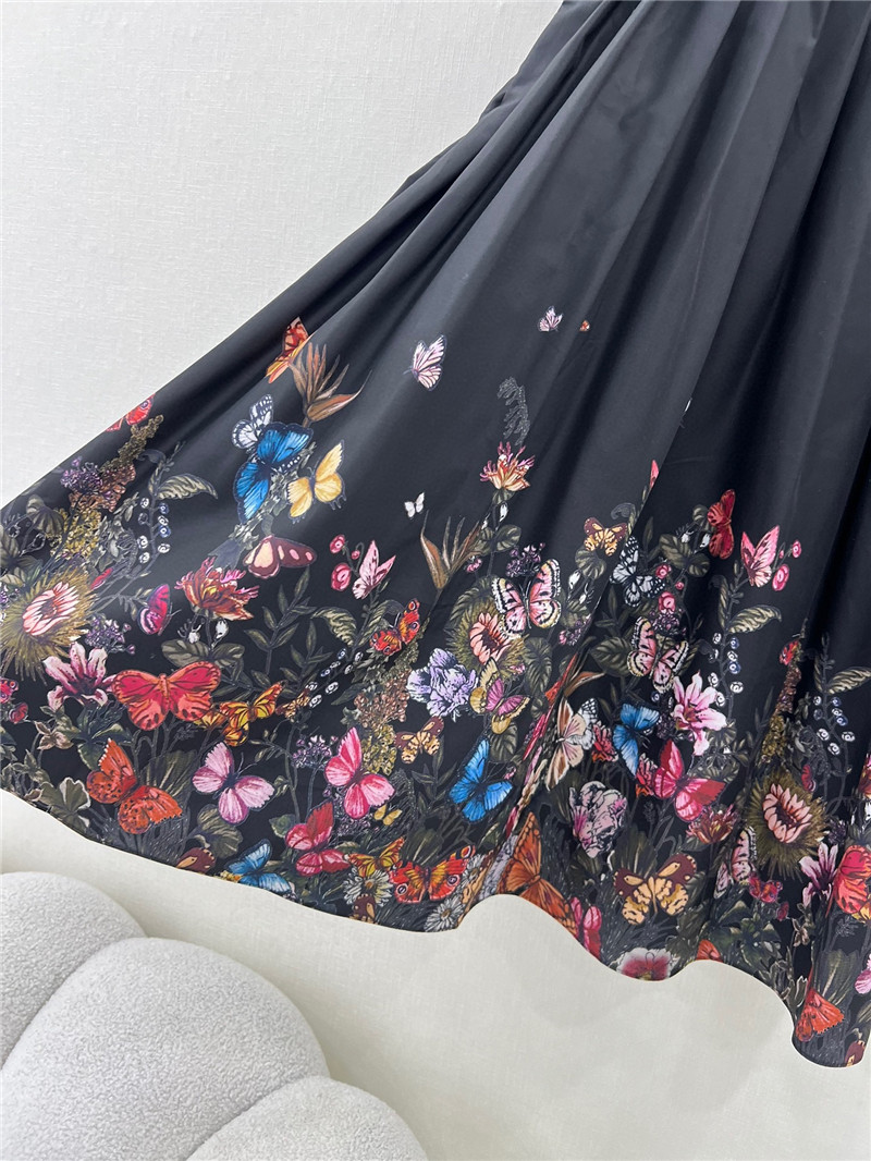 D10r belted long skirt