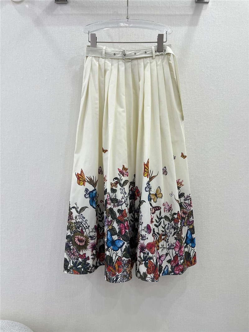 D10r belted long skirt