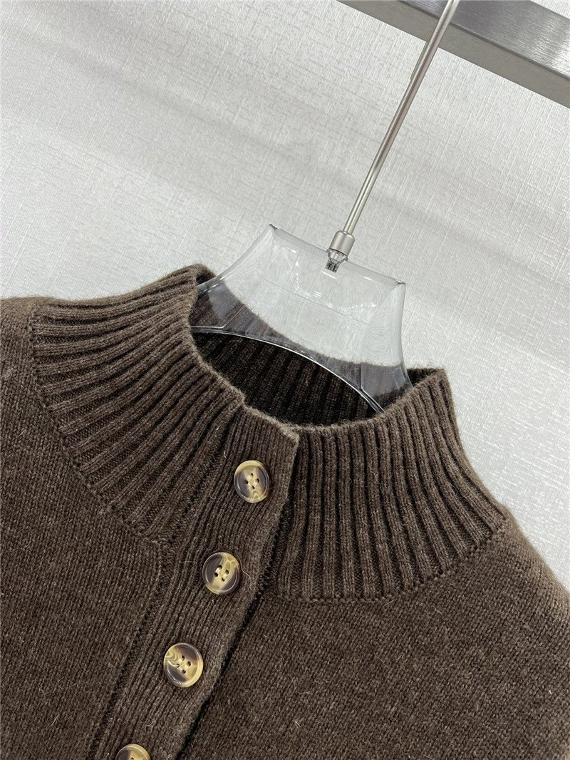 L0r0 P1ana brown cashmere pullover sweater