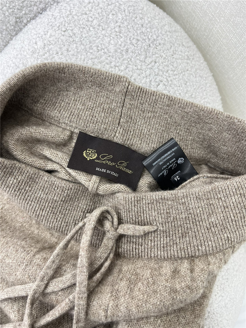 L0r0 P1ana wide leg cashmere loose trousers