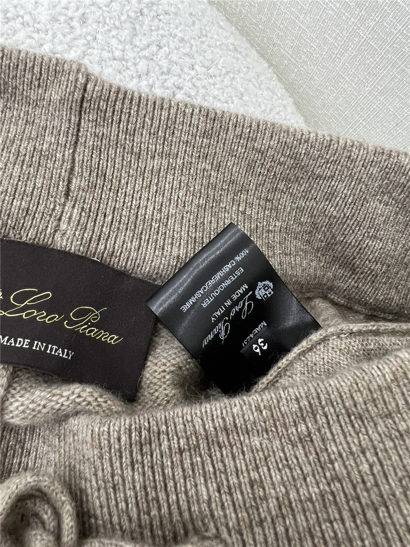 L0r0 P1ana wide leg cashmere loose trousers