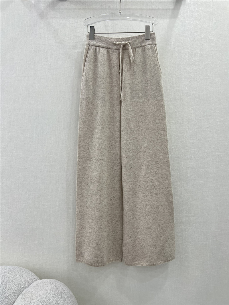 L0r0 P1ana wide leg cashmere loose trousers