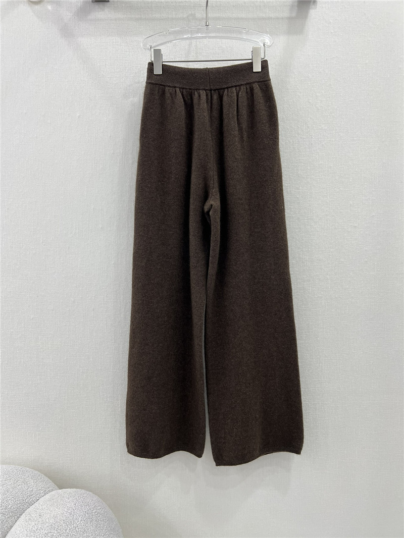 L0r0 P1ana wide leg cashmere loose trousers