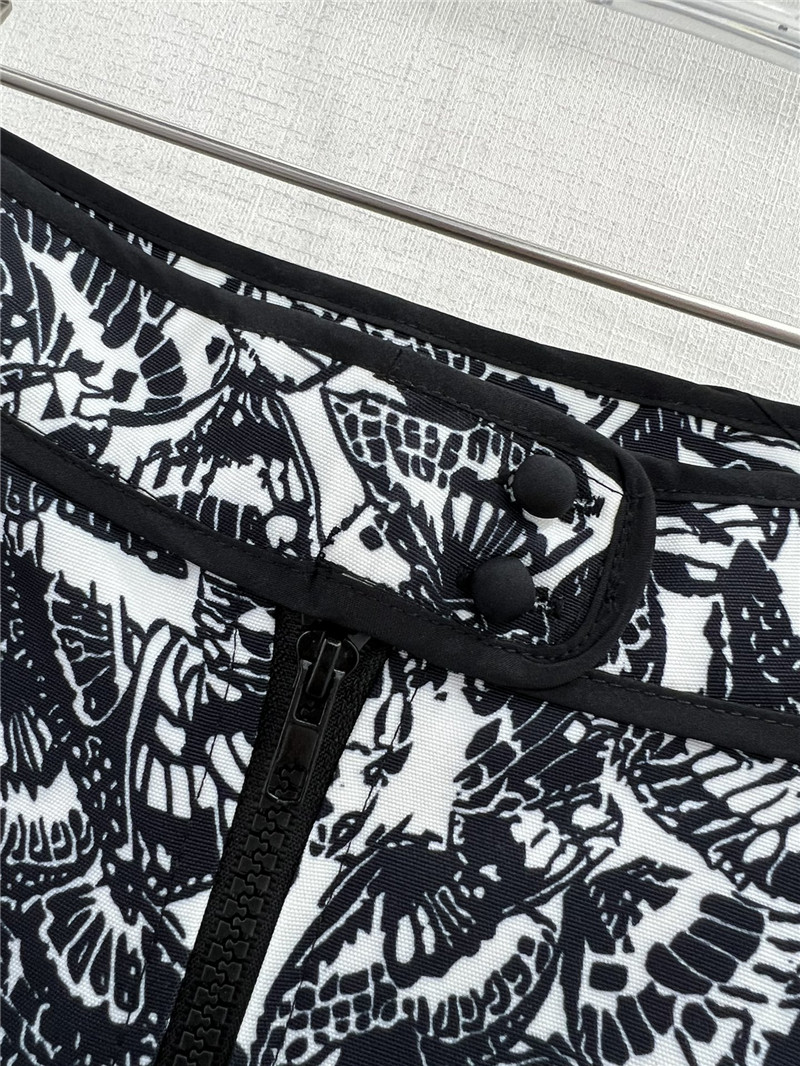 D10r new full length ink print pattern long skirt