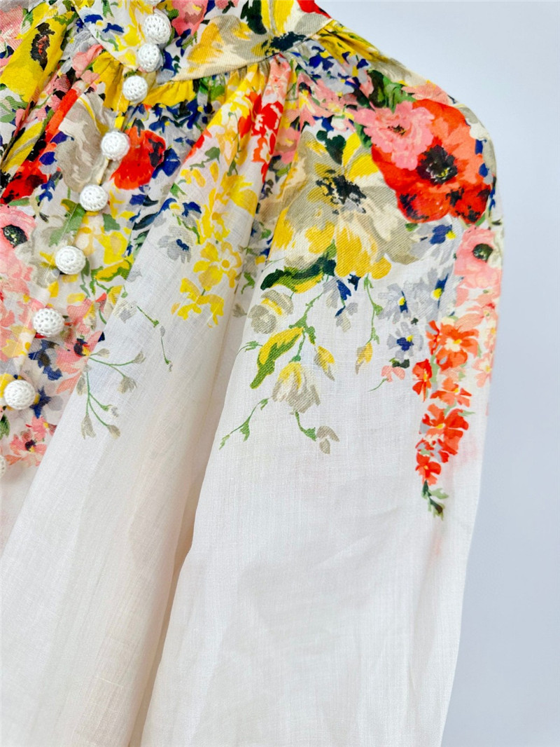 zimm turtleneck lantern sleeve shirt