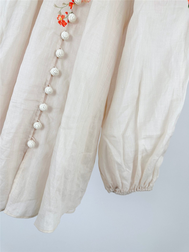 zimm turtleneck lantern sleeve shirt