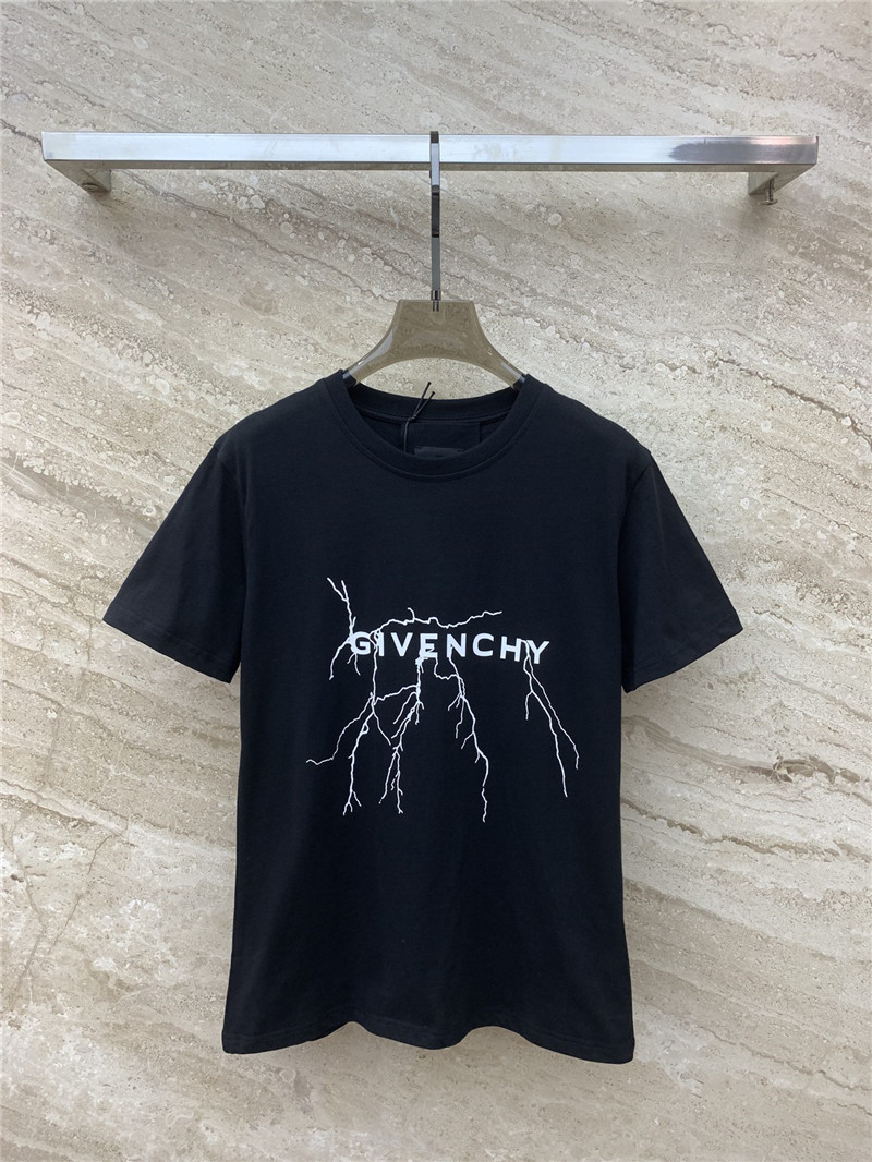 Givenchy reflective lightning print short-sleeved T-shirt