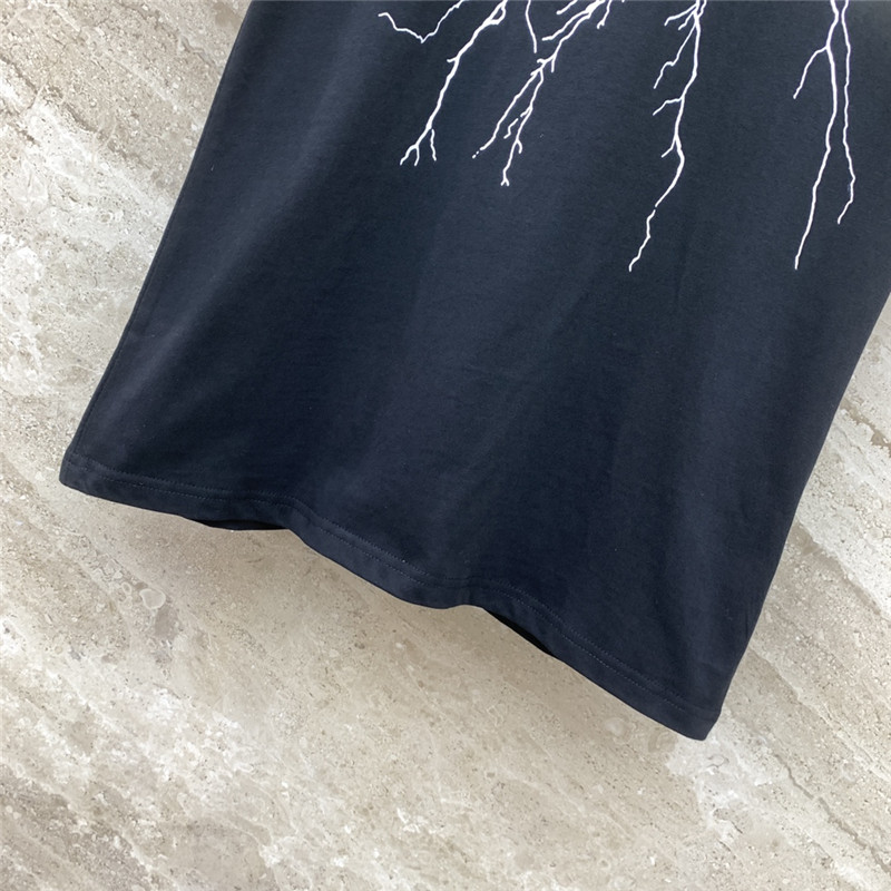 Givenchy reflective lightning print short-sleeved T-shirt