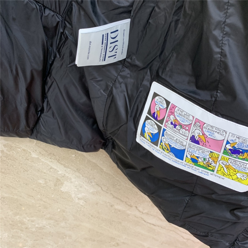 Moncler hooded belted fur collar waisted down jacket