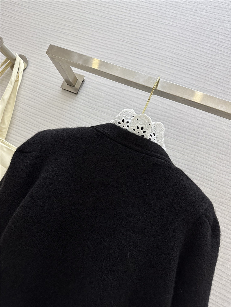 Va1e*ntin0 black lace wool cardigan