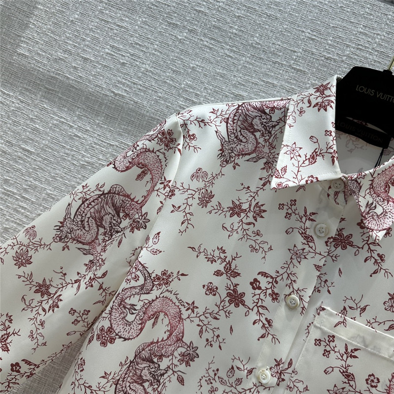 l0vis Vvtt0n lv floral print pajama style suit