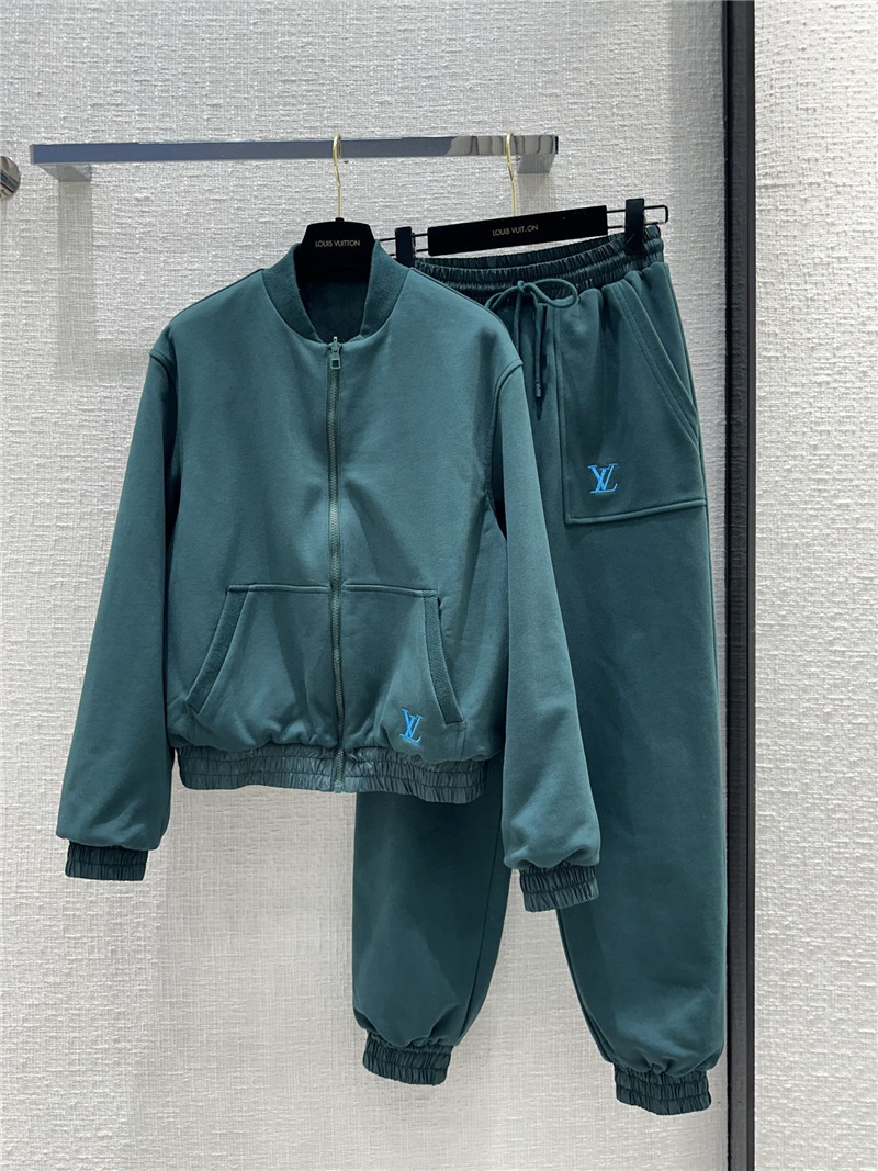 l0vis Vvtt0n lv jacquard patchwork sports suit