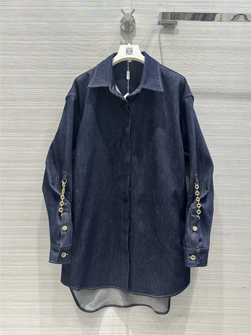 L0ew* washed native blue denim shirt jacket