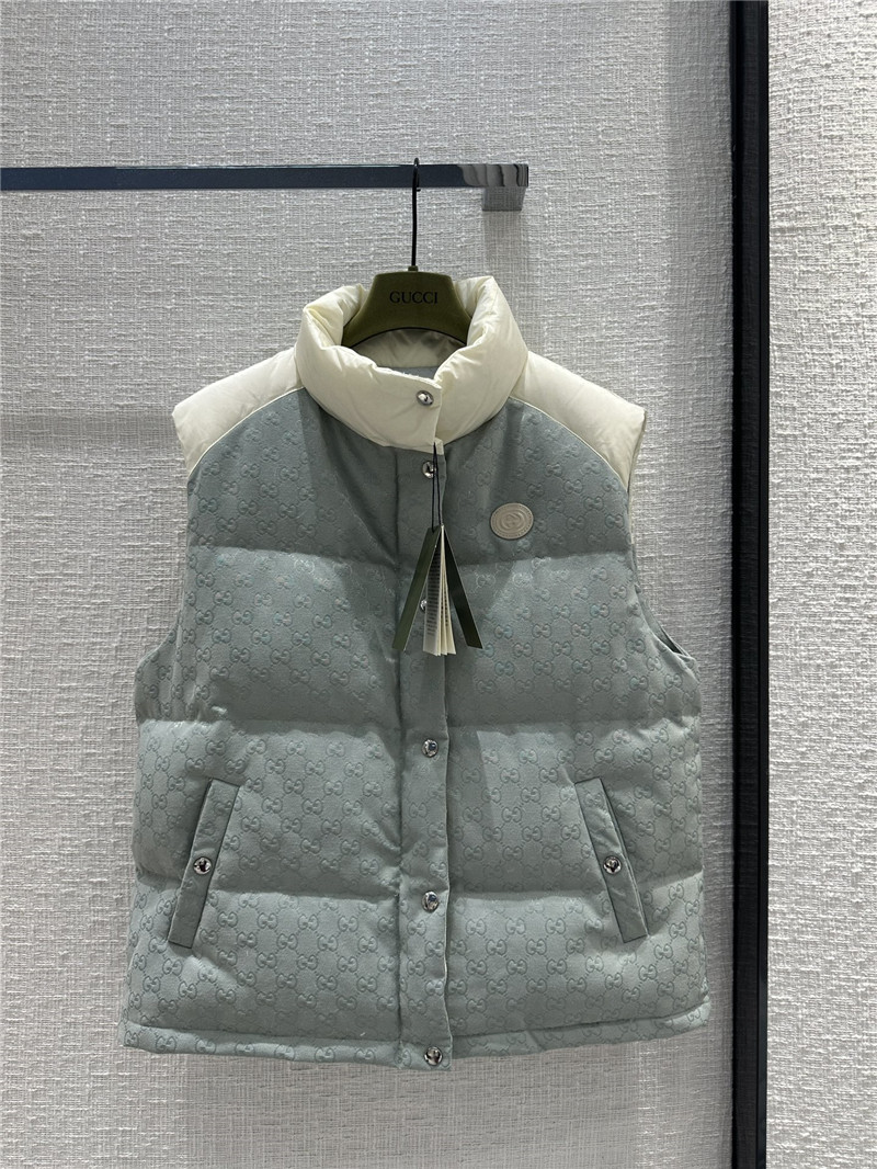 Gvc*1 morandi color contrast down vest