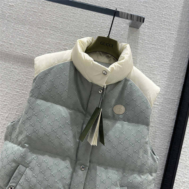 Gvc*1 morandi color contrast down vest