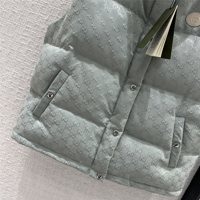 Gvc*1 morandi color contrast down vest