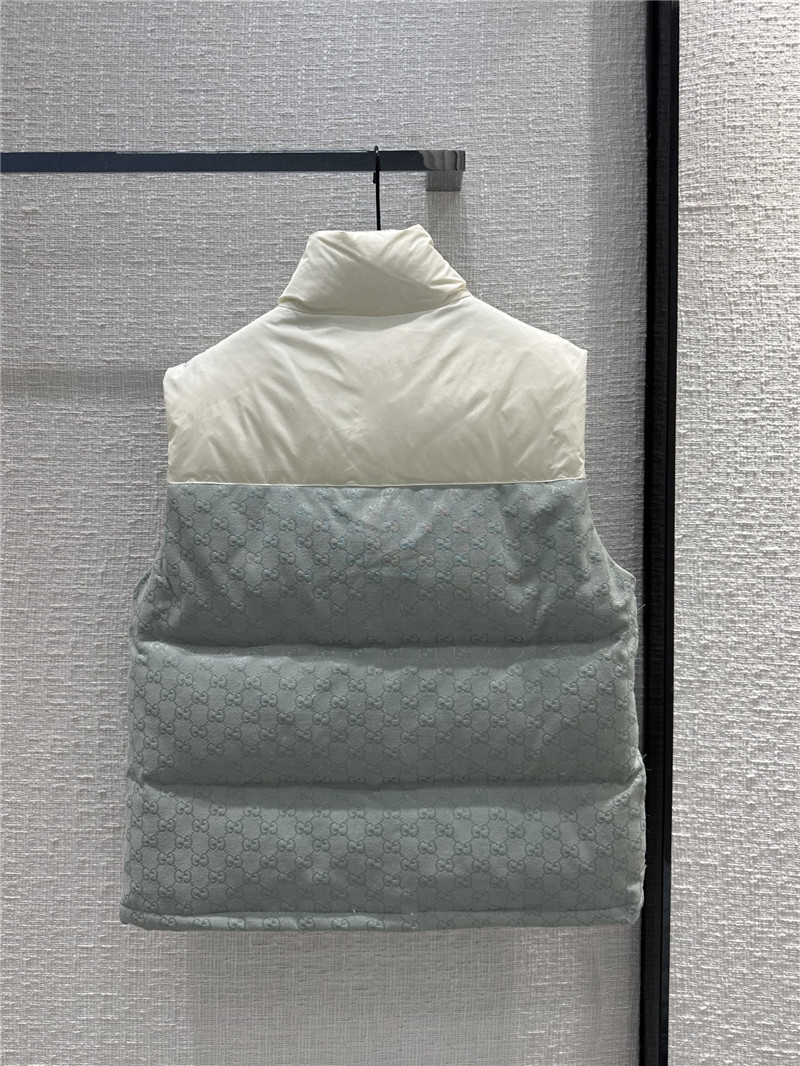 Gvc*1 morandi color contrast down vest