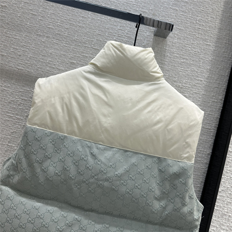 Gvc*1 morandi color contrast down vest