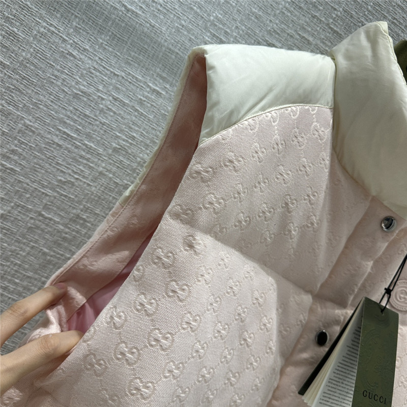 Gvc*1 morandi color contrast down vest