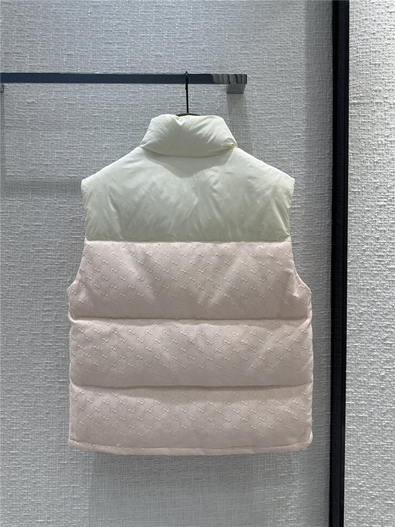 Gvc*1 morandi color contrast down vest