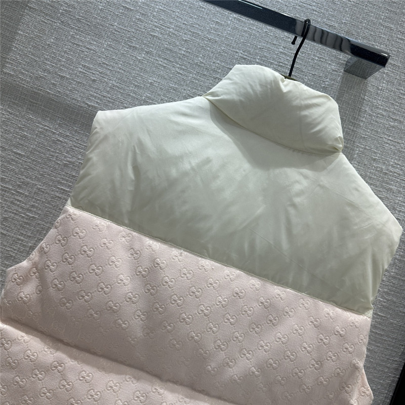 Gvc*1 morandi color contrast down vest