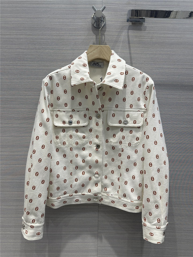 H**me5 new color pig nose logo denim jacket