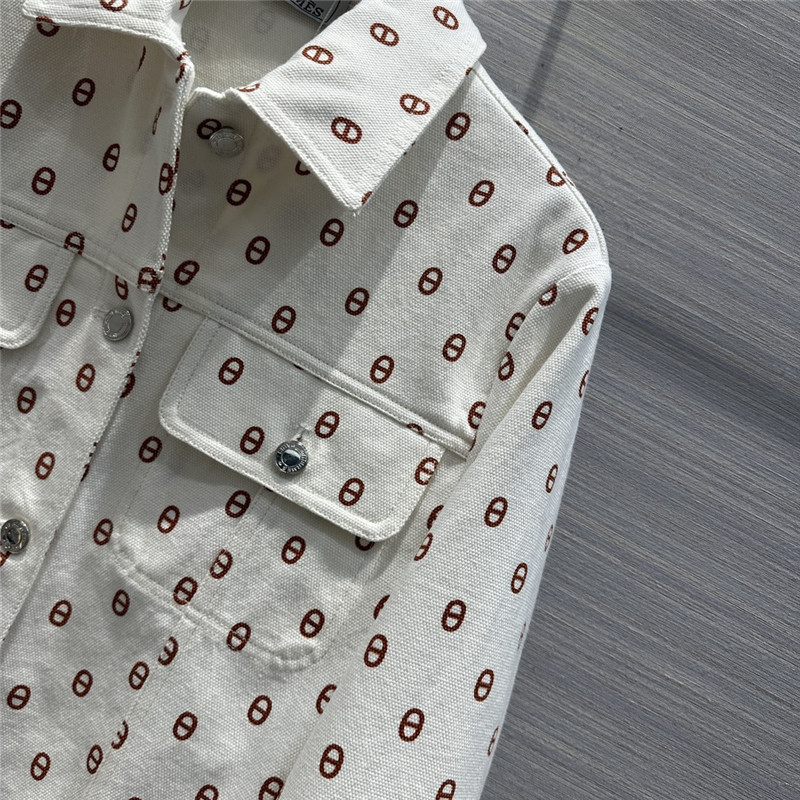 H**me5 new color pig nose logo denim jacket