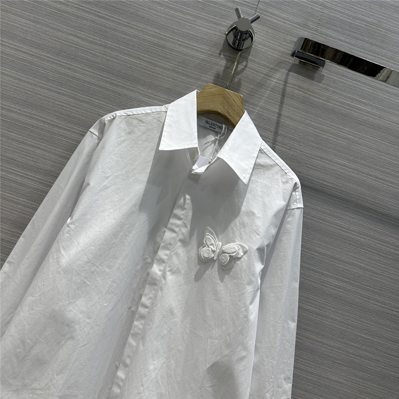 Va1e*ntin0 three-dimensional butterfly large shirt
