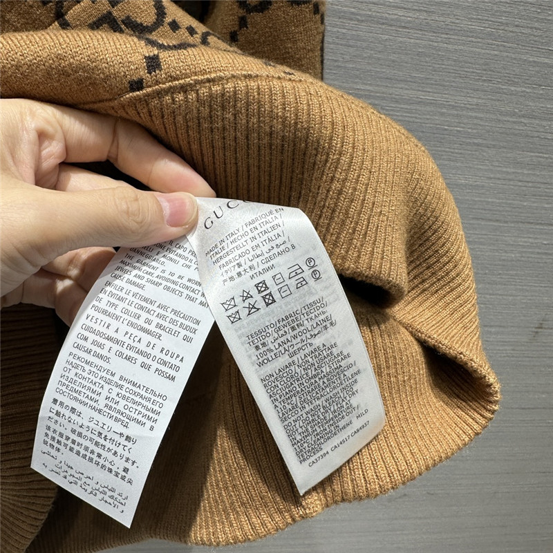 Gvc*1 monogram hooded sweater