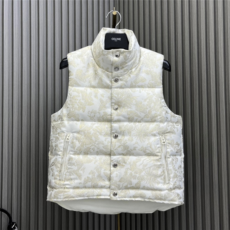 D10r jacquard down vest