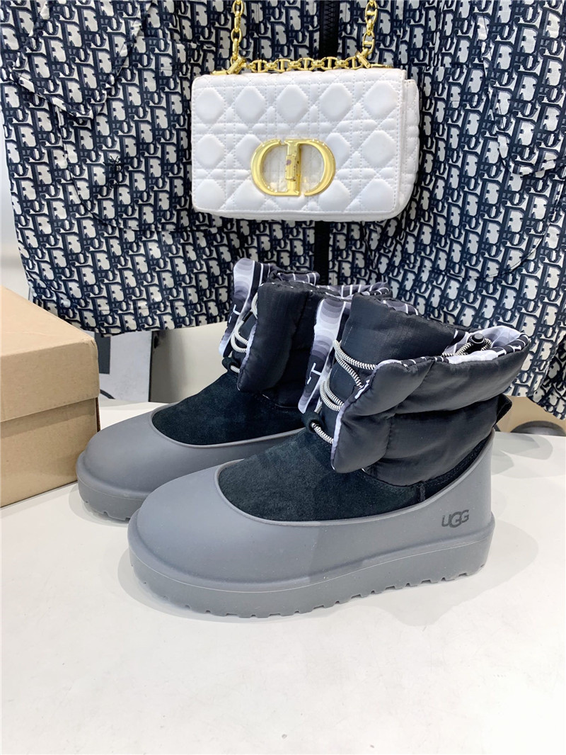 UGG Classic Mini Lace-Up Weather Boot Gray