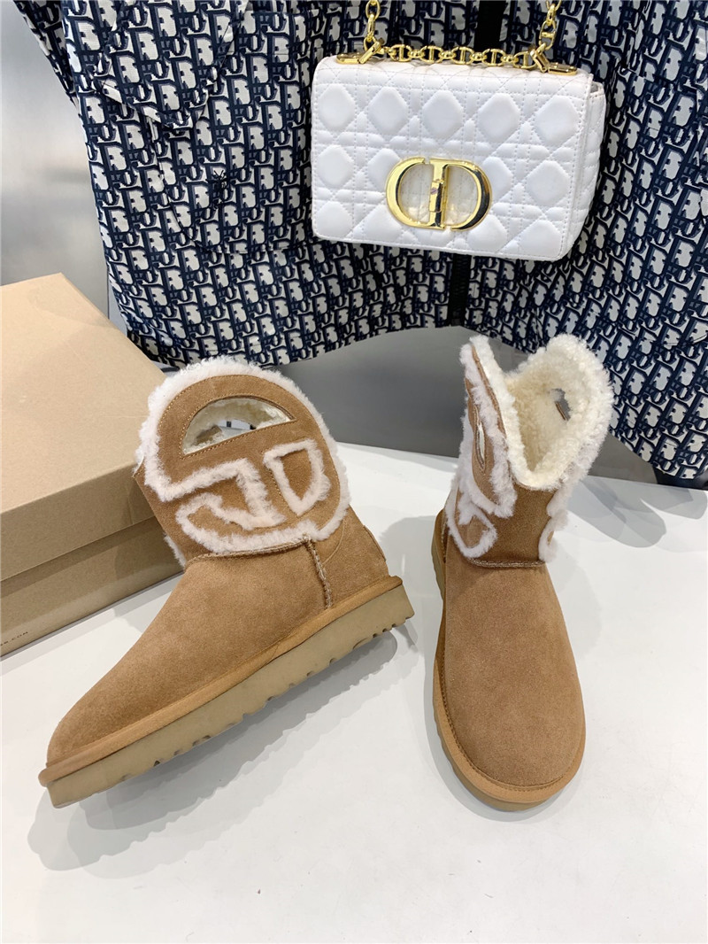 UGG x Telfar Denim Brown Mini Boot