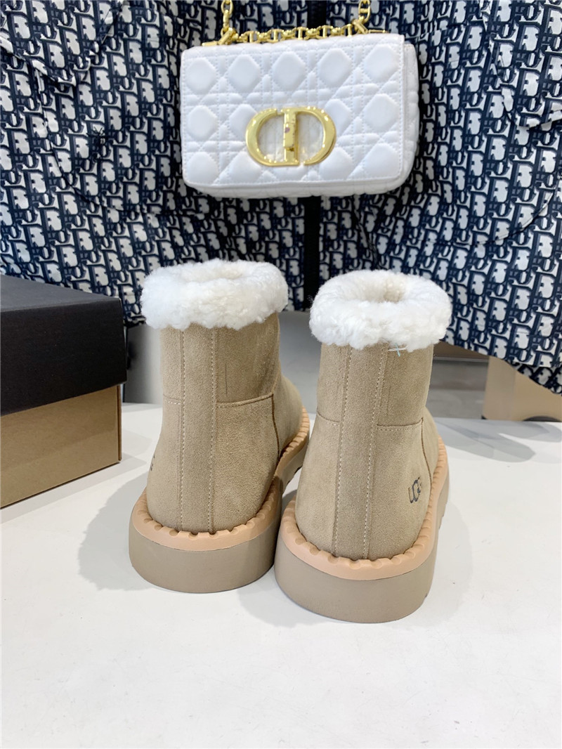 UGG Shearling Beige Suede Boots