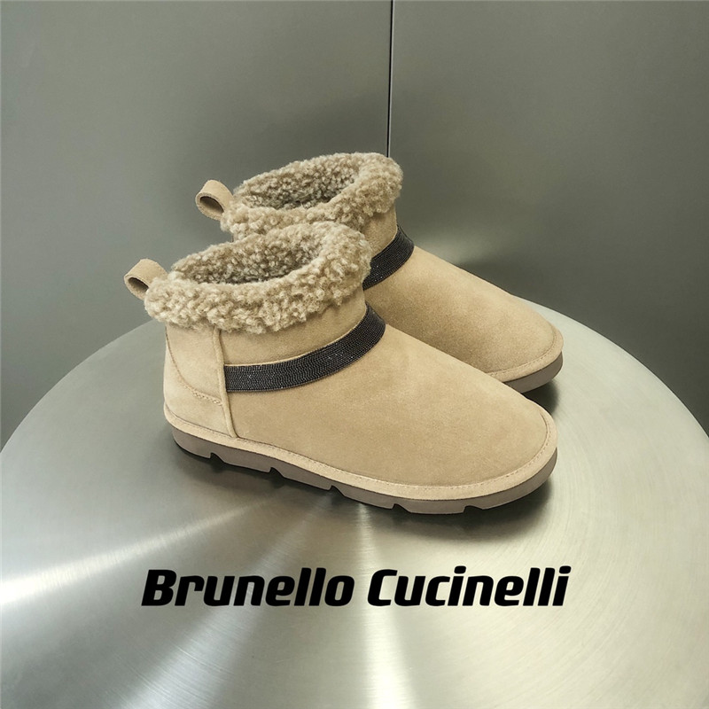 BC Suede Leather Shearling Cozy Booties