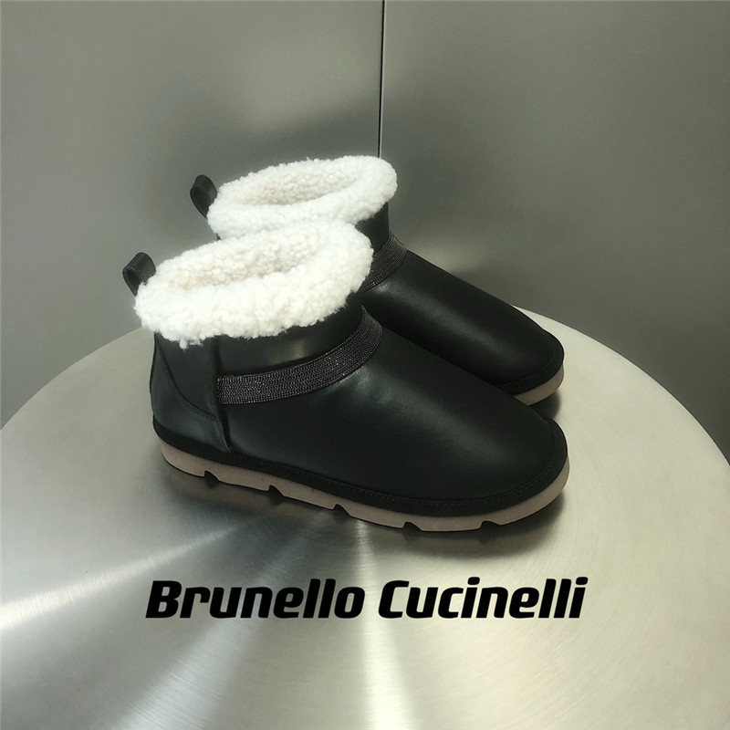 BC Leather Shearling Cozy Booties
