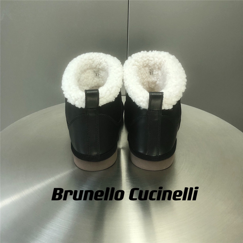 BC Leather Shearling Cozy Booties