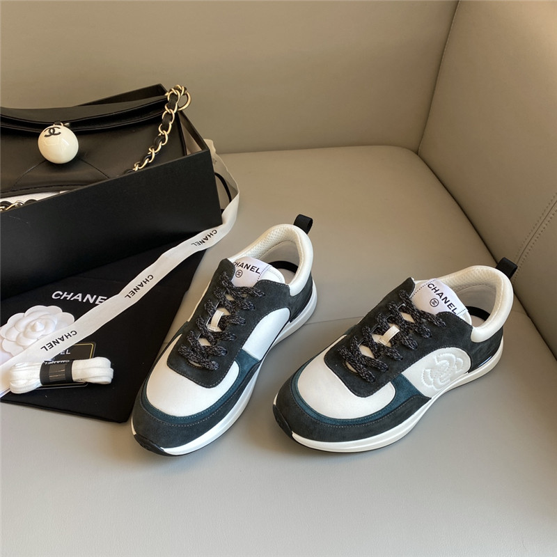 Ch**el sneakers women black white